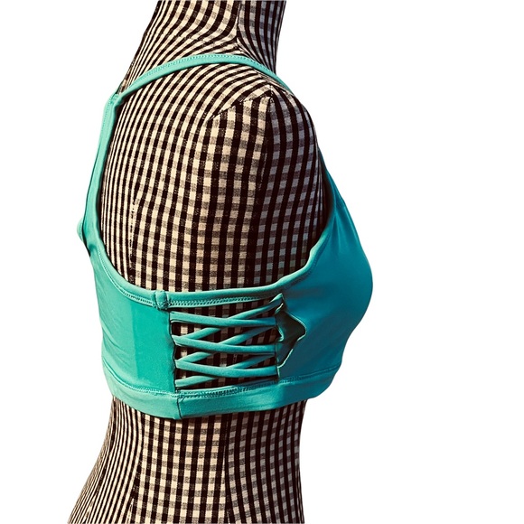FABLETICS Sports Bra ~ Racer Back ~Teal ~ Size Medium - Picture 3 of 4